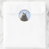 Rond Joyeux Sticker pour mouton d'anniversaire (Sac)