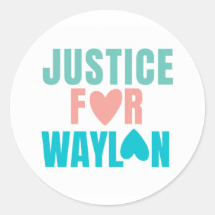 Rond Justice Pour Sticker Waylon