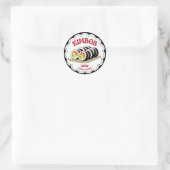 Rond K-Food Kimbap Illustration Sticker (Sac)