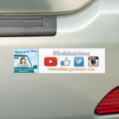 Rond Karaoke Bumpersticker rijden (Op auto)