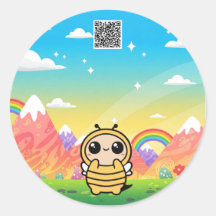 Kawaii Bee - Sticker mignon et lunatique