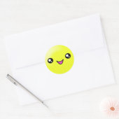 Rond Kawaii Sticker pour le visage avec des points de s (Enveloppe)