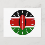 Rond Keniaans motief: een nationaal symbool Briefkaart (Voorkant)