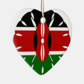 Rond Keniaans motief: een nationaal symbool Keramisch Ornament (Rechts)