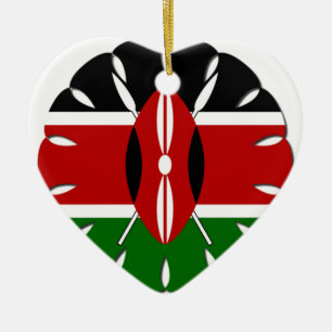 Rond Keniaans motief: een nationaal symbool Keramisch Ornament