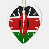 Rond Keniaans motief: een nationaal symbool Keramisch Ornament (Links)