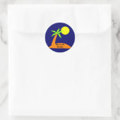 Rond Key Largo, Floride sticker tropical (Sac)