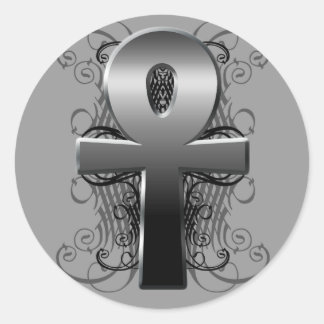 Rond "Key of Life (Ankh)" dans Sticker Chrome