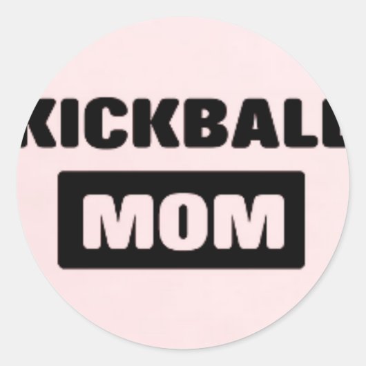 Rond kickball maman Sticker (Devant)