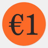 Rond Koningsdag Vrijmarkt: Prijs Op Maat sticker  (Devant)