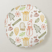 Rond kussen met kerstthema (Achterkant)