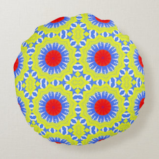 Rond kussen met rond patroon |1owlartist