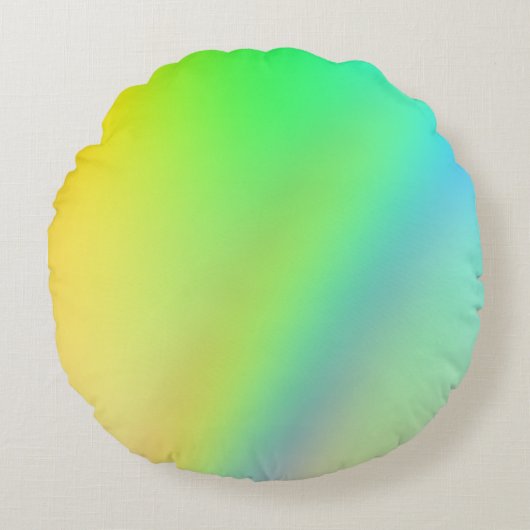 Rond Kussen - Regenboog ontwerp (Voorkant)