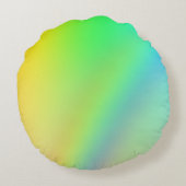 Rond Kussen - Regenboog ontwerp (Achterkant)