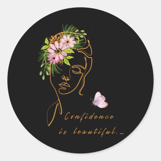 Rond La Confiance Est Un Beau Sticker (Devant)
