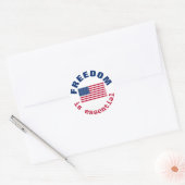 Rond La liberté est essentielle Sticker (Enveloppe)