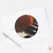 Rond La Mélodie Du Sticker Piano (Enveloppe)