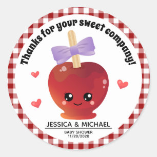 Rond La Pomme De Notre Sticker Arrondi Classique De L'O
