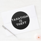 Rond La Taxation Est Un Sticker De Vol (Enveloppe)