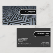 Rond Label - Metaal Maze (Voorkant / Achterkant)