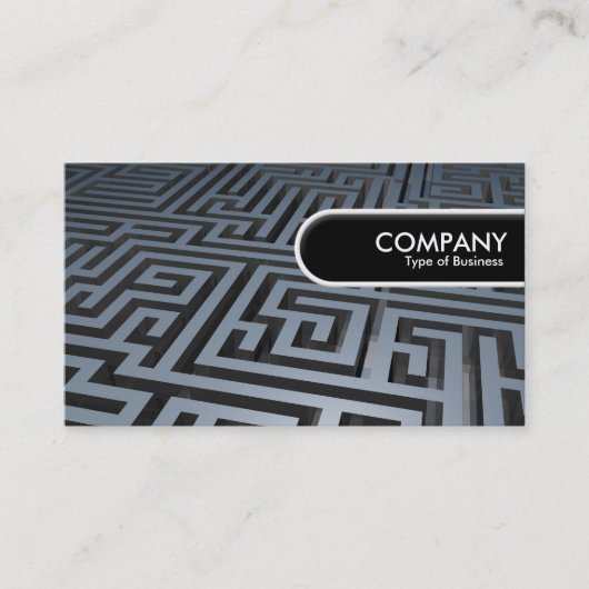 Rond Label - Metaal Maze (Voorkant)