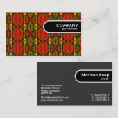 Rond Label rand - Geometrisch patroon (Voorkant / Achterkant)