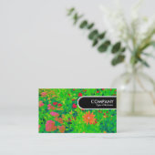 Rond Label rand - Psychedelic Flower Bed (Staand voorkant)