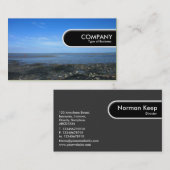 Rond Label van de Rand - Ernstig estuarium op Pena (Voorkant / Achterkant)