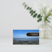 Rond Label van de Rand - Ernstig estuarium op Pena (Staand voorkant)