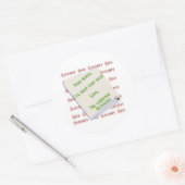 Rond Labrador Retriever Naughty ou Nice - Sticker (Enveloppe)