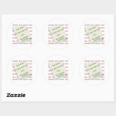 Rond Labrador Retriever Naughty ou Nice - Sticker (Feuille)