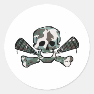 Rond Lacrosse Designs CamoSkull Sticker