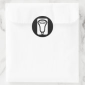 Rond Lacrosse Designs HeadCut Wht Sticker (Sac)