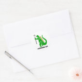 Rond Lacrosse Designs LaxasaurusRex Sticker (Enveloppe)