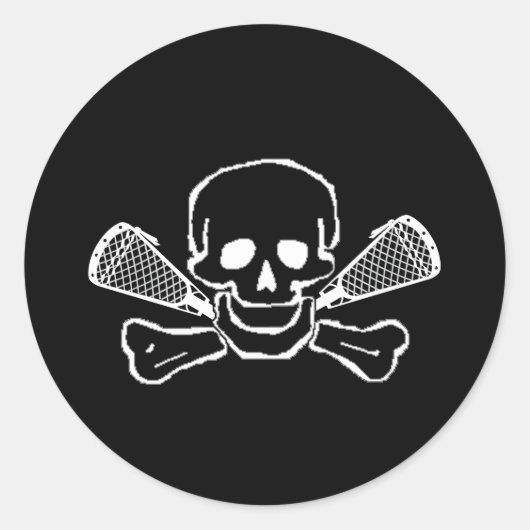 Rond Lacrosse Designs Sticker SkullTrans (Devant)