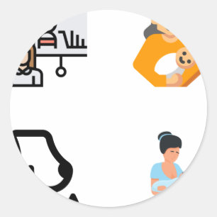 Rond Lactation Consultant Nurse Sticker Pack
