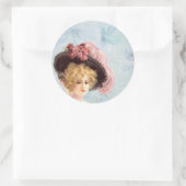 Rond Lady victorienne dans Sticker Casquette plumé (Sac)