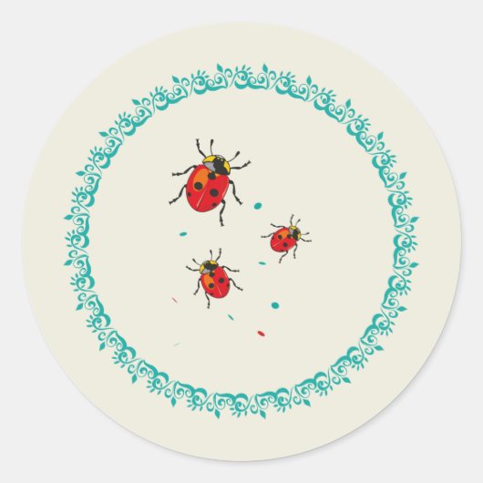 Rond LadyBug Serie - Sticker (Devant)