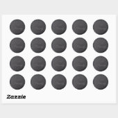 Rond L'amour du Sticker à cire noire (Feuille)