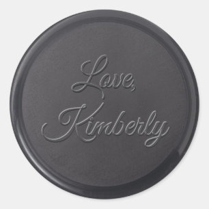 Rond L'amour du Sticker à cire noire