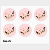 Rond L'Amour Est En Feu Drôle Sticker (Feuille)