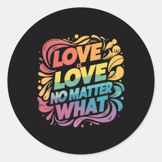 Rond L'Amour Est L'Amour Pas Ce Sticker (Devant)