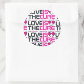 Rond L'Amour Est Le Sticker Rose Cure (Sac)