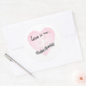 Rond L'amour est mon Cocker Spaniel - Sticker (Enveloppe)