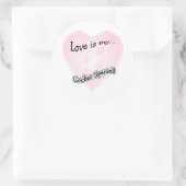Rond L'amour est mon Cocker Spaniel - Sticker (Sac)