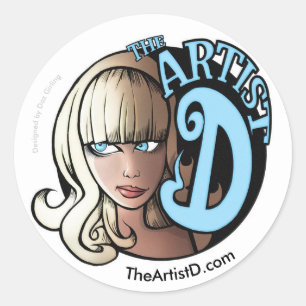 Rond L'artiste D de Daz Girling Sticker