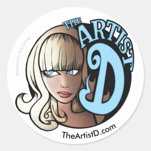 Rond L'artiste D de Daz Girling Sticker (Devant)