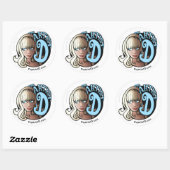 Rond L'artiste D de Daz Girling Sticker (Feuille)