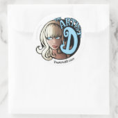 Rond L'artiste D de Daz Girling Sticker (Sac)