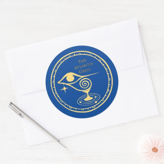 Rond L'Atlantis Grail - Série Logo Sticker (Enveloppe)